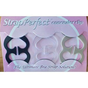 Strap Perfect Bra Strap Concealer Clip 3 Pack and Invisible Tape NWOT